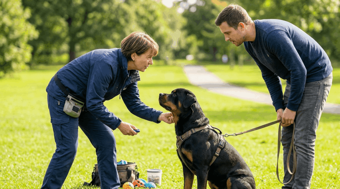 Fixing rottweiler bad habits through positive reinforcement training and behavior modification